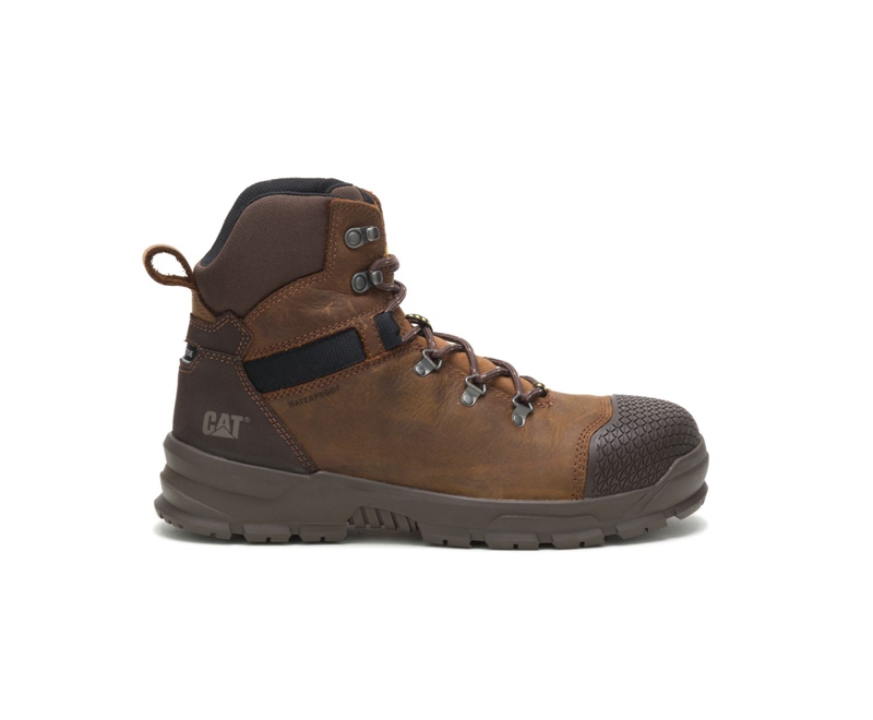 Caterpillar Accomplice X Waterdichte Steel Neus Werklaarzen Heren Bruin | IFPJM-5269