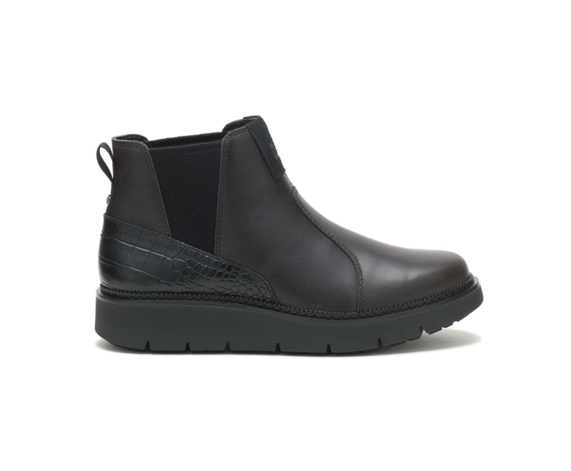 Caterpillar Chariot Laarsjes Dames Zwart | SEHMP-1478