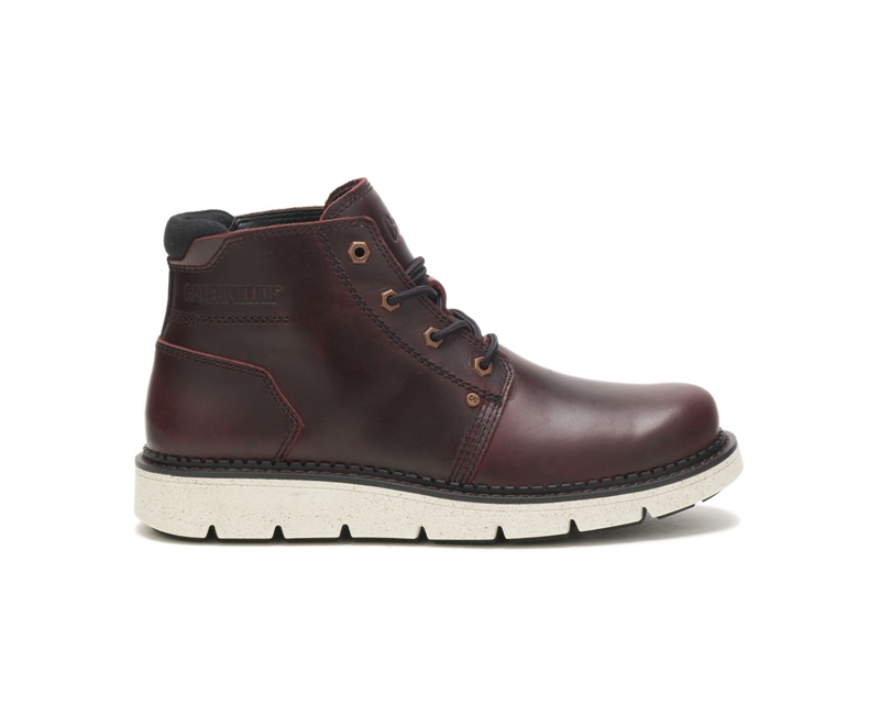 Caterpillar Covert Mid Waterdichte Laarzen Heren Bordeaux | UZRWM-9283