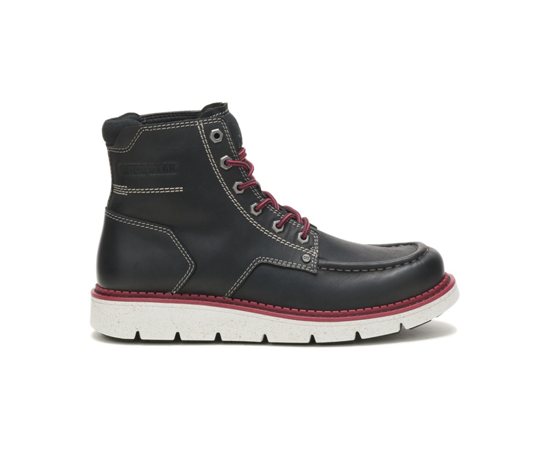 Caterpillar Covert Wandellaarzen Heren Zwart | NVGXC-2075