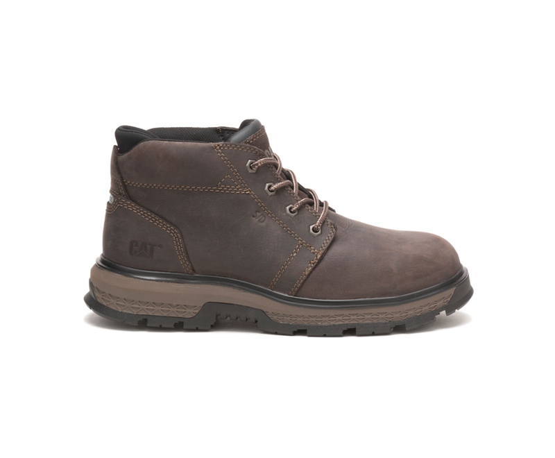 Caterpillar Exposition 4.5" Alloy Neus Static Dissipative Werklaarzen Heren Koffie | ZQYUA-9163