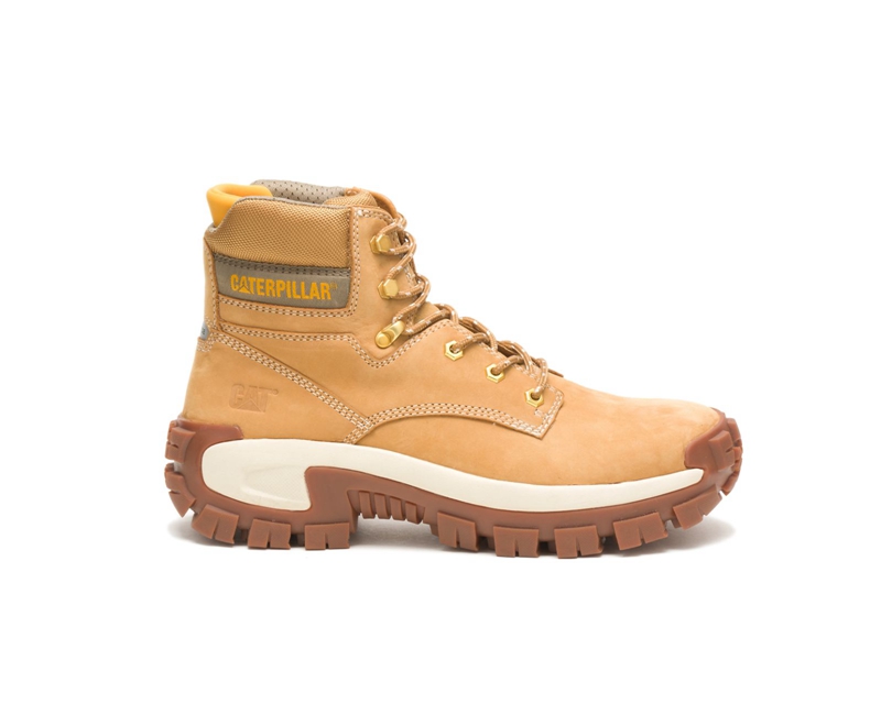 Caterpillar Invader Hi Steel Neus Werklaarzen Heren Oranje | YBFWM-3615