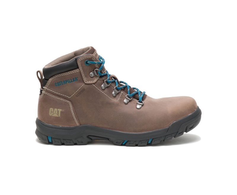 Caterpillar Mae Steel Neus Werklaarzen Dames Bruin | GLIZA-5798