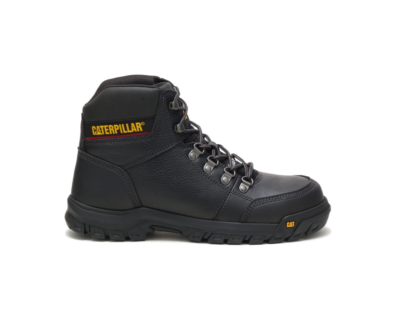 Caterpillar Outline Steel Neus Werklaarzen Heren Zwart | MHGCT-6305