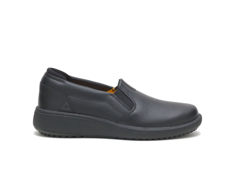 Caterpillar ProRush SR+ Slip Ons Dames Zwart | CLSUK-9126