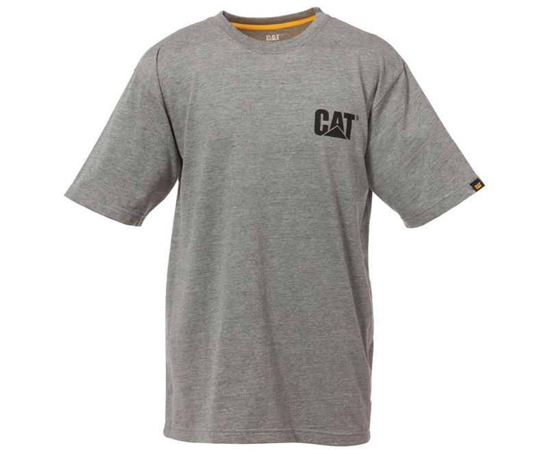 Caterpillar Trademark T-shirts Heren Donkergrijs | VPYWZ-8093