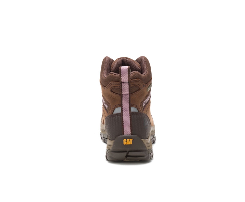 Caterpillar Ally Waterdichte Composite Neus Waterdichte Laarzen Dames Bruin | VYUDO-8104