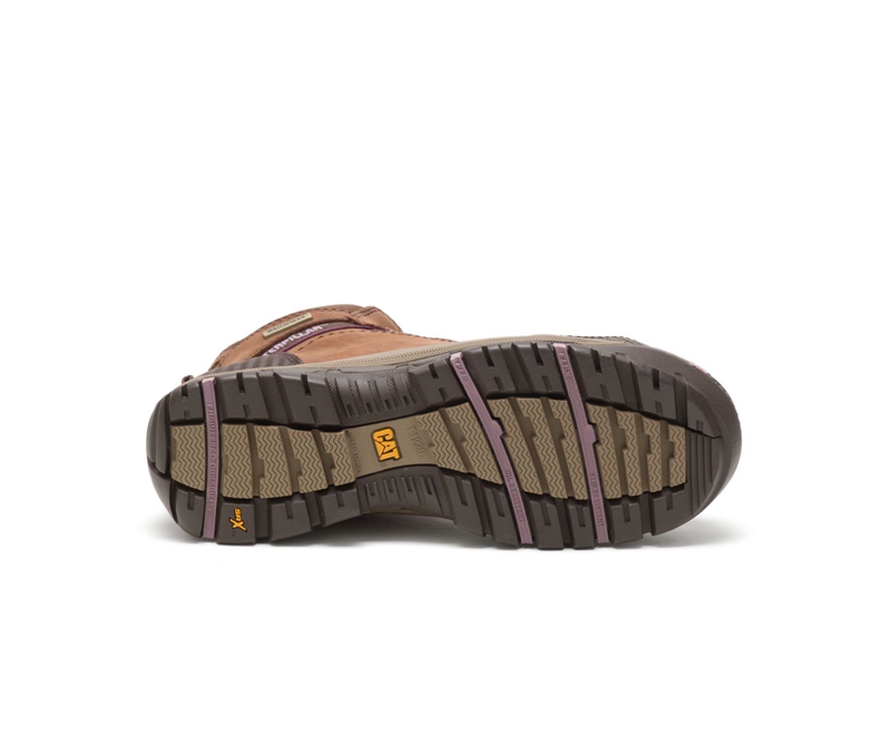 Caterpillar Ally Waterdichte Composite Neus Waterdichte Laarzen Dames Bruin | VYUDO-8104