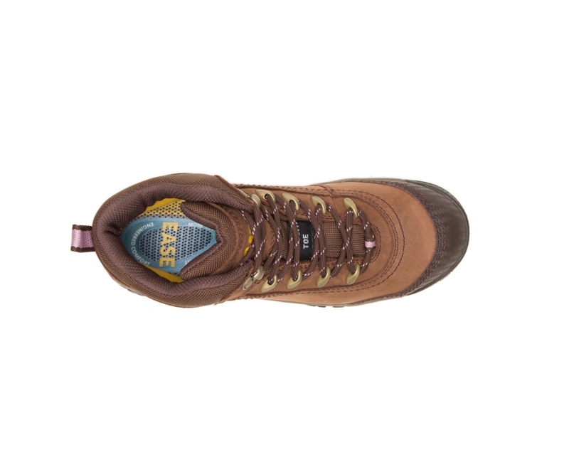 Caterpillar Ally Waterdichte Composite Neus Waterdichte Laarzen Dames Bruin | VYUDO-8104