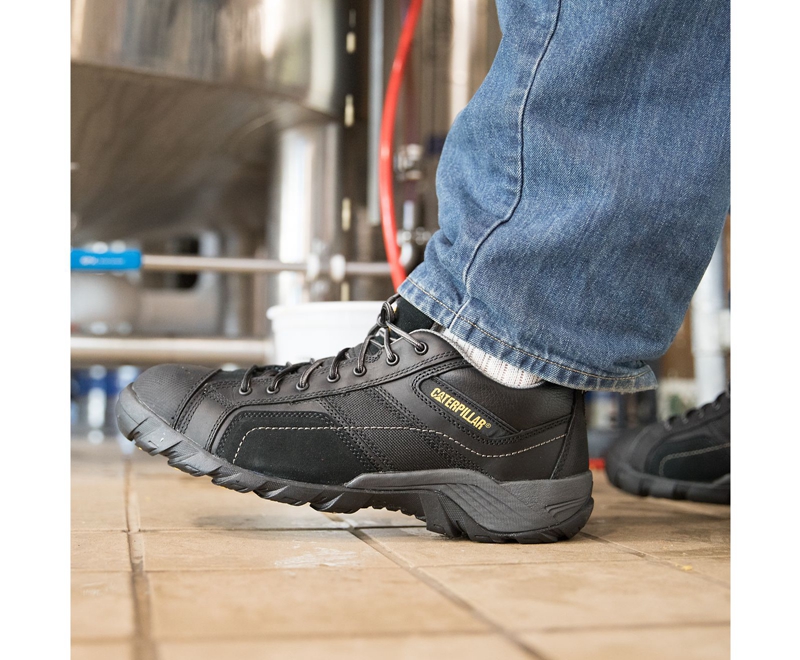 Caterpillar Argon Composite Neus Werkschoenen Heren Zwart | SILYP-0869