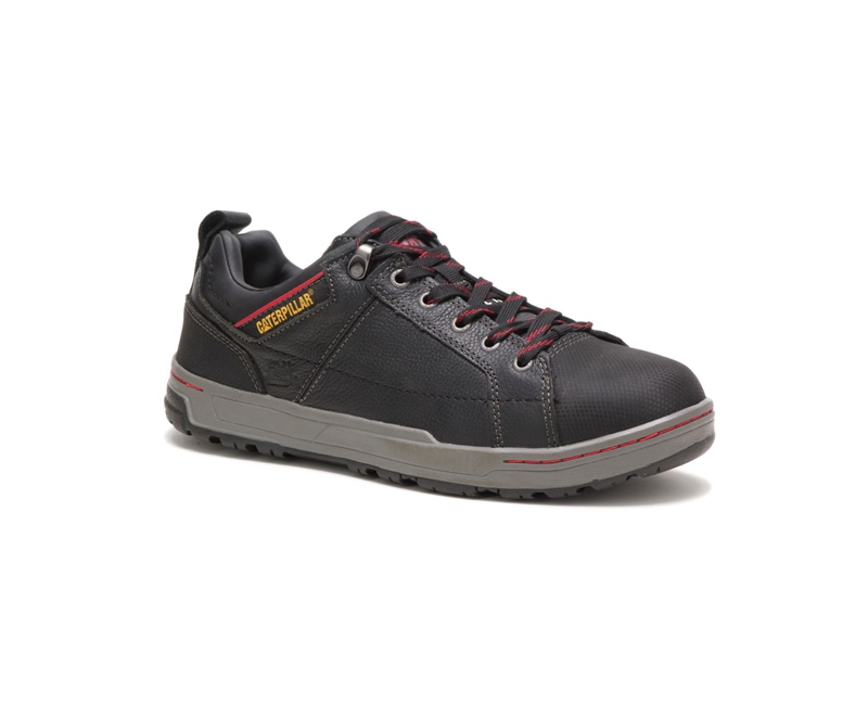 Caterpillar Brode Steel Neus Werkschoenen Heren Zwart | BRLPU-7234