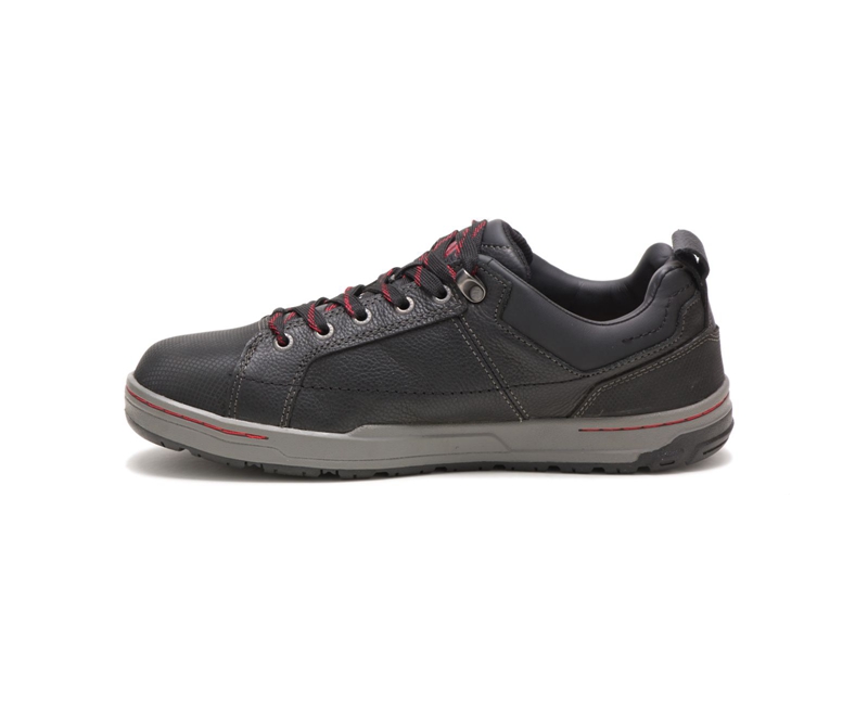 Caterpillar Brode Steel Neus Werkschoenen Heren Zwart | BRLPU-7234