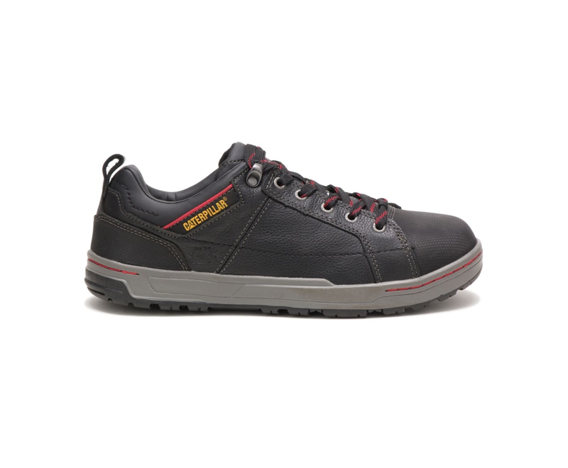 Caterpillar Brode Steel Neus Werkschoenen Heren Zwart | BRLPU-7234