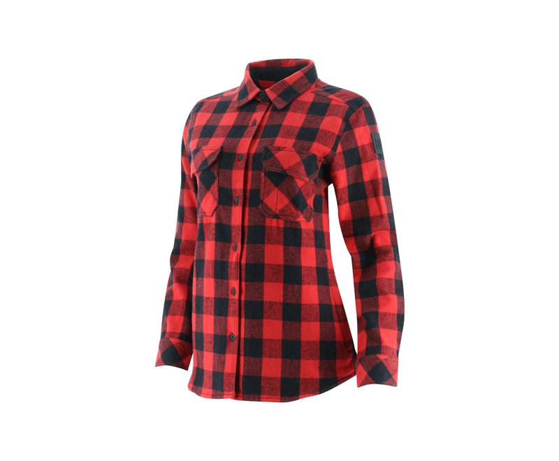 Caterpillar Buffalo Check Heavyweight Overhemd Dames Rood | WVJSH-4756