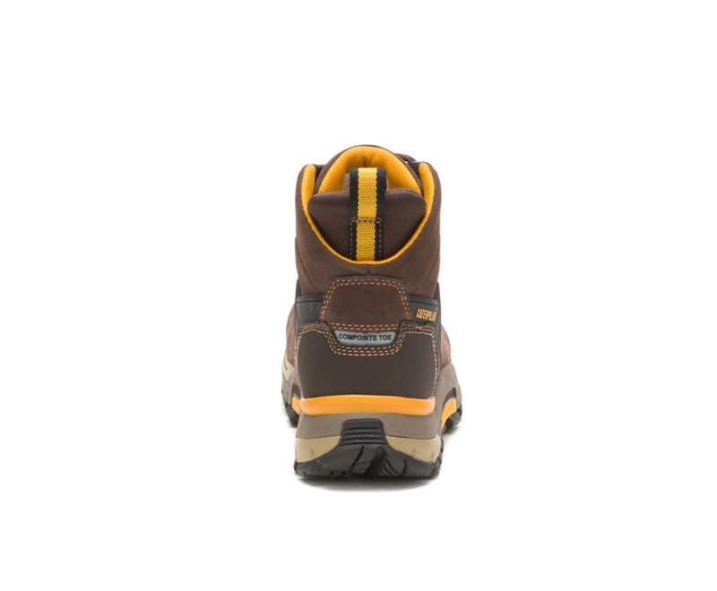Caterpillar CAT EDGE Waterdichte Nano Neus Vrijetijdslaarzen Heren Koffie | TKHPZ-3268