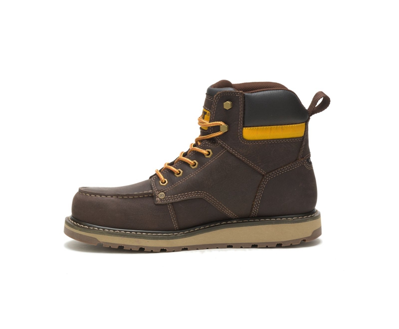 Caterpillar Calibrate Steel Neus Werklaarzen Heren Bruin | WQGDX-5180
