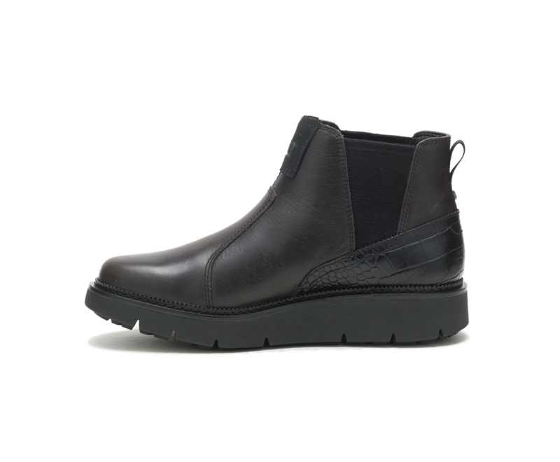Caterpillar Chariot Laarsjes Dames Zwart | SEHMP-1478