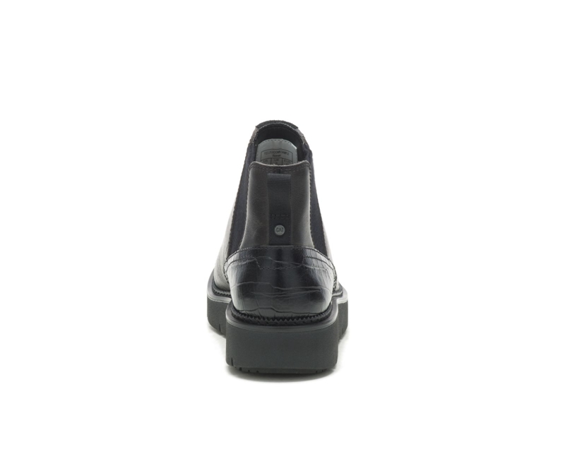 Caterpillar Chariot Laarsjes Dames Zwart | SEHMP-1478
