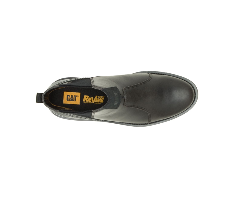 Caterpillar Chariot Laarsjes Dames Zwart | SEHMP-1478