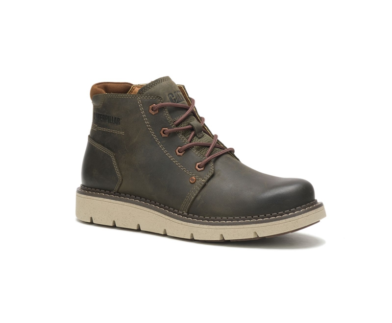 Caterpillar Covert Mid Waterdichte Laarzen Heren Olijfgroen | IUMDP-9854