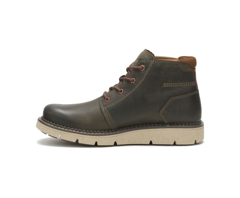 Caterpillar Covert Mid Waterdichte Laarzen Heren Olijfgroen | IUMDP-9854