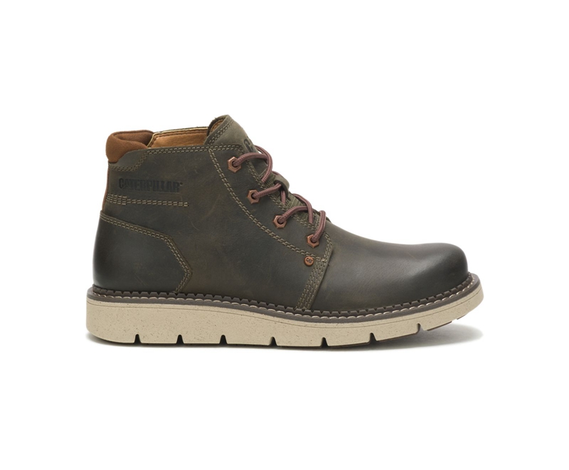 Caterpillar Covert Mid Waterdichte Laarzen Heren Olijfgroen | IUMDP-9854