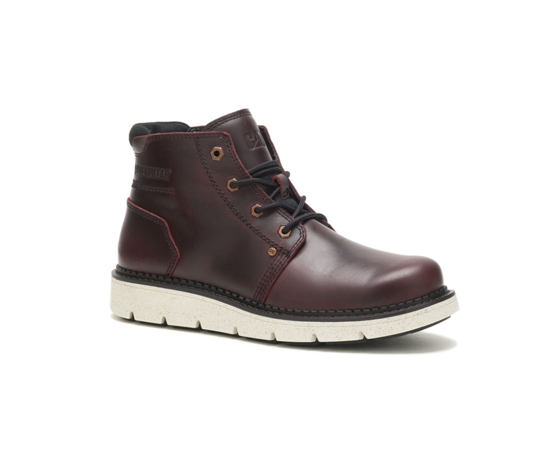 Caterpillar Covert Mid Waterdichte Laarzen Heren Bordeaux | UZRWM-9283
