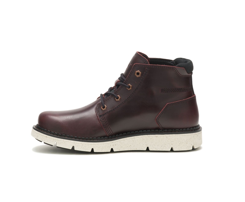 Caterpillar Covert Mid Waterdichte Laarzen Heren Bordeaux | UZRWM-9283