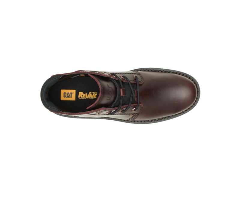 Caterpillar Covert Mid Waterdichte Laarzen Heren Bordeaux | UZRWM-9283
