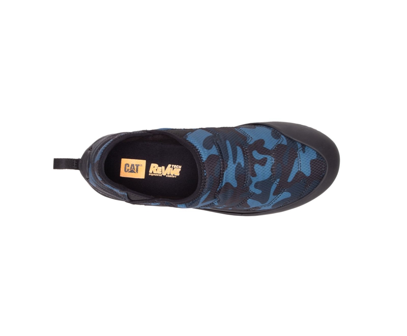 Caterpillar Crossover Slip Ons Dames Blauw Zwart | DUKXC-8420