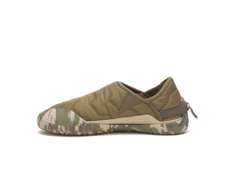 Caterpillar Crossover Slip Ons Dames Donkerolijfgroen | FYERO-7013