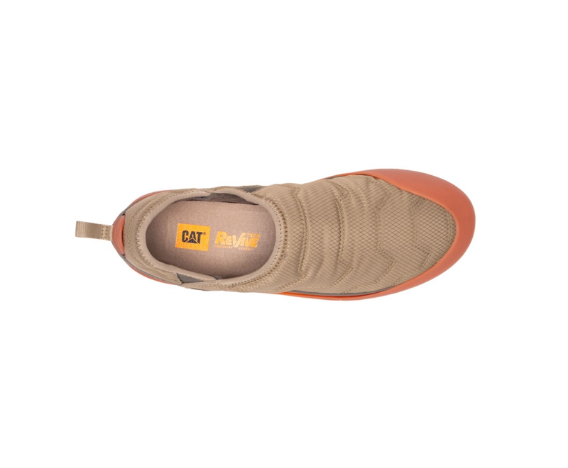 Caterpillar Crossover Slip Ons Dames Donkergeel | OFHTN-8754