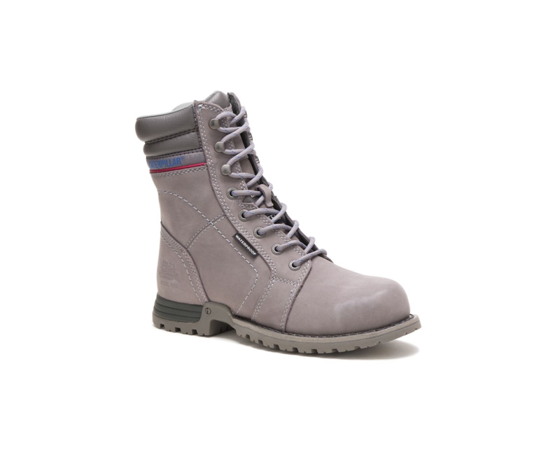 Caterpillar Echo Waterdichte Steel Neus Werklaarzen Dames Grijs | DVCRM-0397