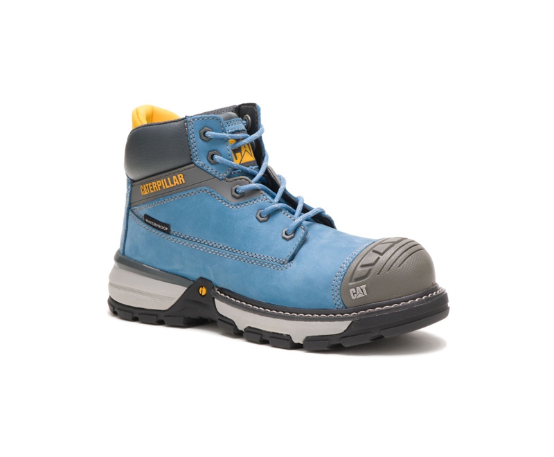 Caterpillar Excavator Superlite Carbon Composite Neus Wandellaarzen Dames Blauw | VZFPT-0129