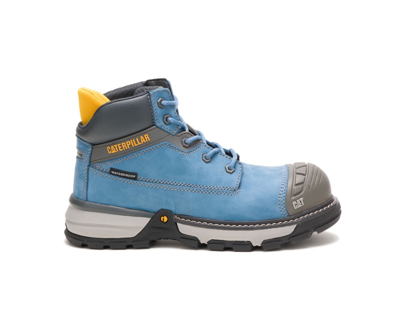 Caterpillar Excavator Superlite Carbon Composite Neus Wandellaarzen Dames Blauw | VZFPT-0129