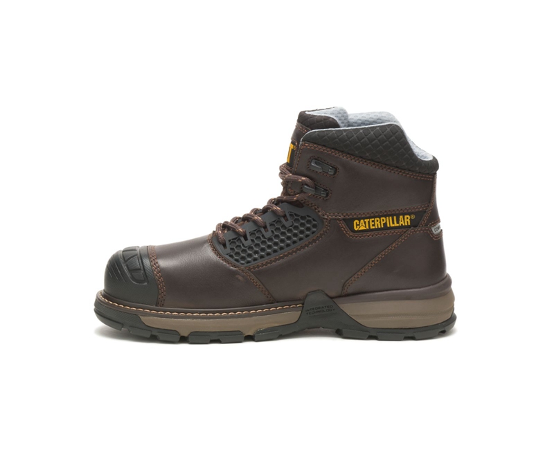 Caterpillar Excavator Superlite Cool Carbon Composite Neus Werklaarzen Heren Donkerbruin | BZEJG-0713