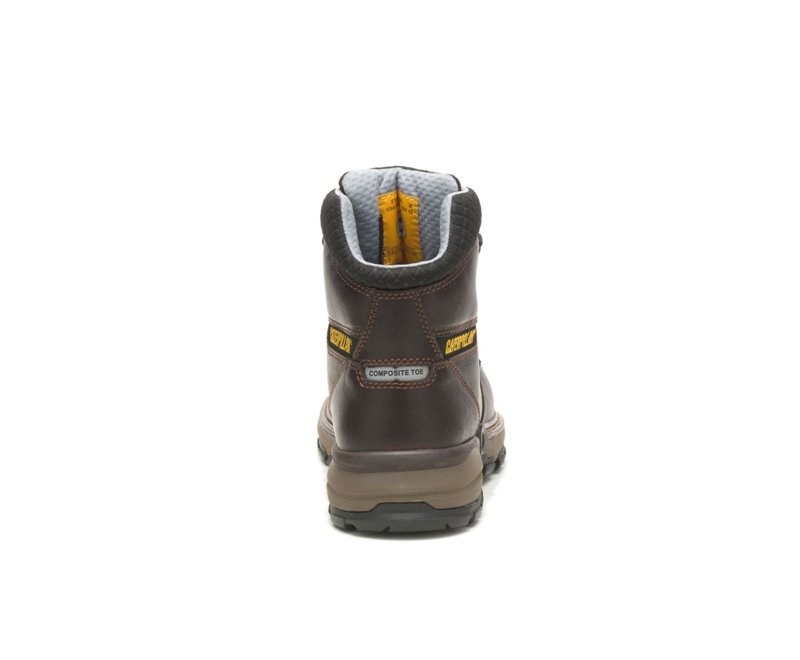 Caterpillar Excavator Superlite Cool Carbon Composite Neus Werklaarzen Heren Donkerbruin | BZEJG-0713