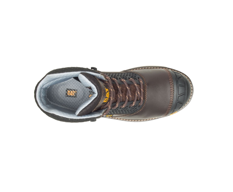 Caterpillar Excavator Superlite Cool Carbon Composite Neus Werklaarzen Heren Donkerbruin | BZEJG-0713