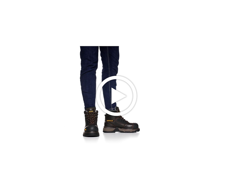 Caterpillar Excavator Superlite Cool Carbon Composite Neus Wandellaarzen Dames Donkerbruin | GJBRS-8236