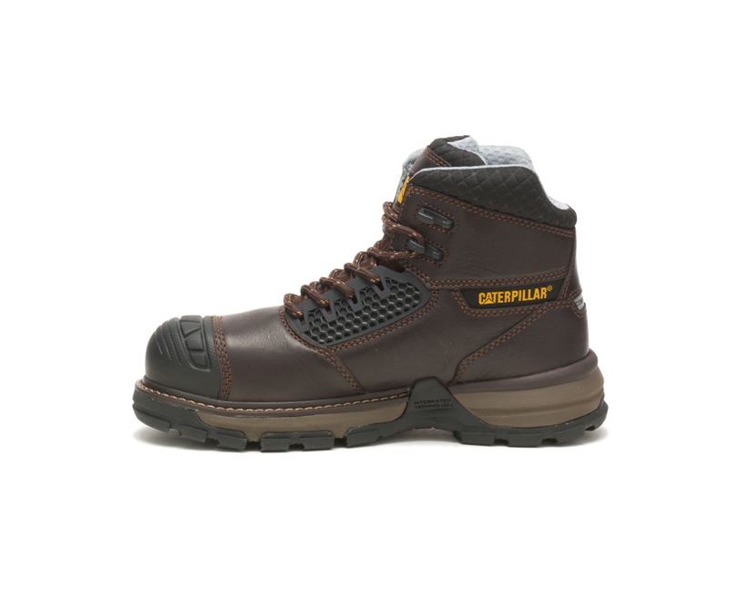Caterpillar Excavator Superlite Cool Carbon Composite Neus Wandellaarzen Dames Donkerbruin | GJBRS-8236