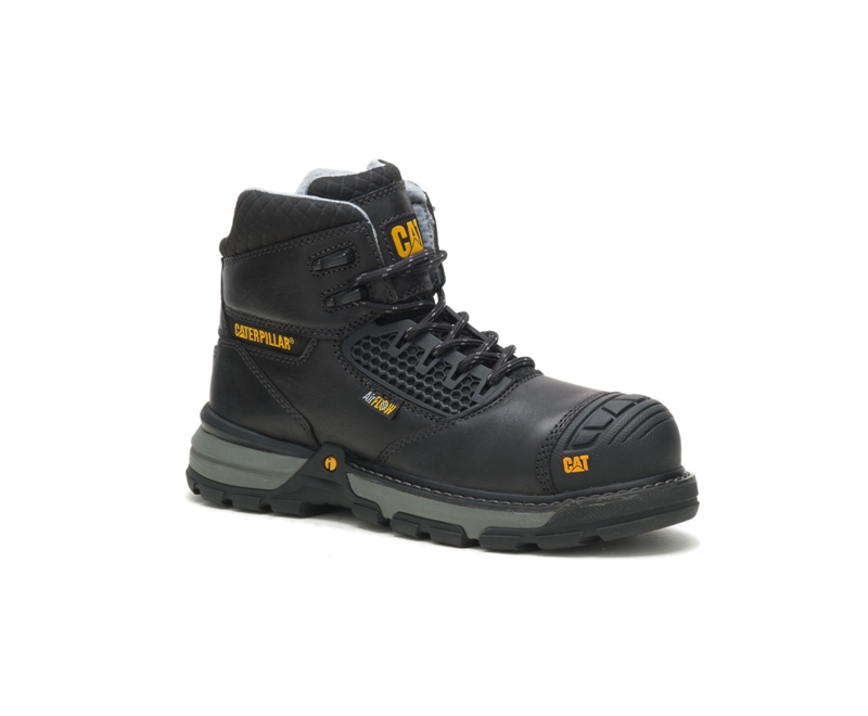 Caterpillar Excavator Superlite Cool Carbon Composite Neus Wandellaarzen Dames Zwart | GPNDB-2439
