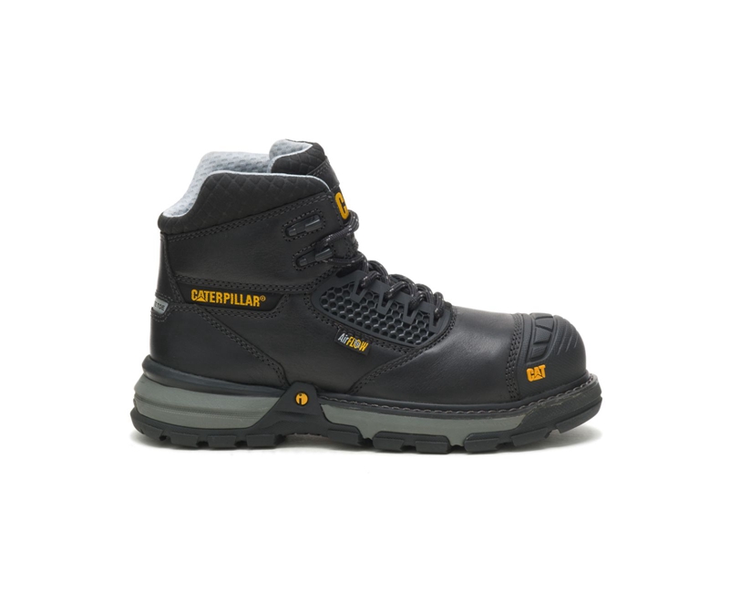 Caterpillar Excavator Superlite Cool Carbon Composite Neus Wandellaarzen Dames Zwart | GPNDB-2439