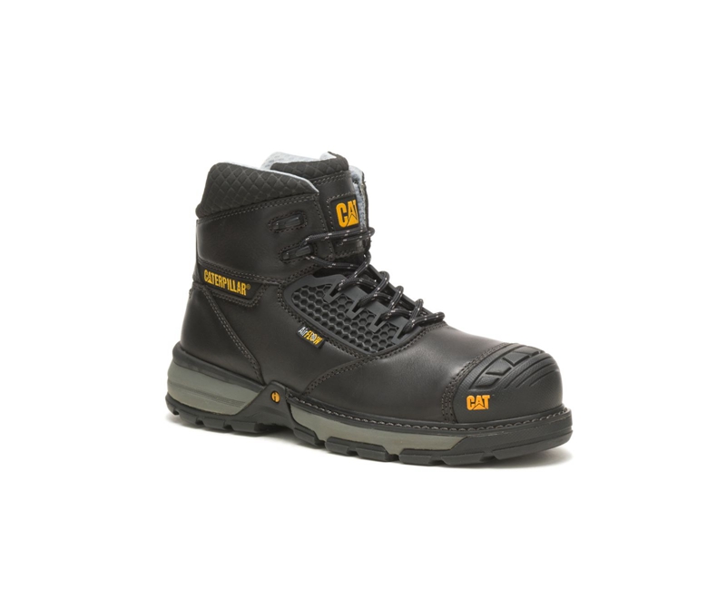 Caterpillar Excavator Superlite Cool Carbon Composite Neus Werklaarzen Heren Zwart | OQTIX-4631