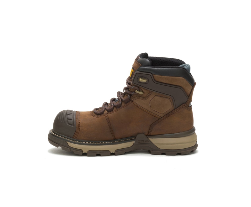Caterpillar Excavator Superlite Thinsulate™ Carbon Composite Neus Wandellaarzen Dames Donkerbruin | YELMH-0869