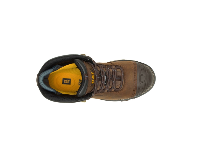 Caterpillar Excavator Superlite Thinsulate™ Carbon Composite Neus Wandellaarzen Dames Donkerbruin | YELMH-0869