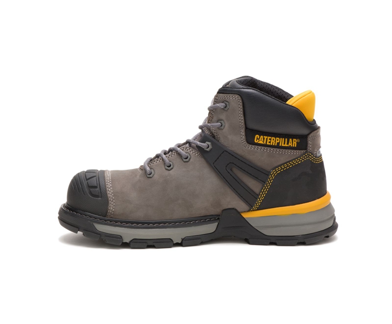 Caterpillar Excavator Superlite Waterdichte Carbon Composite Neus Werklaarzen Heren Grijs Zwart | TEMXV-5480