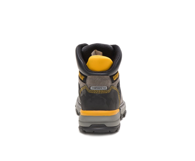 Caterpillar Excavator Superlite Waterdichte Carbon Composite Neus Werklaarzen Heren Grijs Zwart | TEMXV-5480