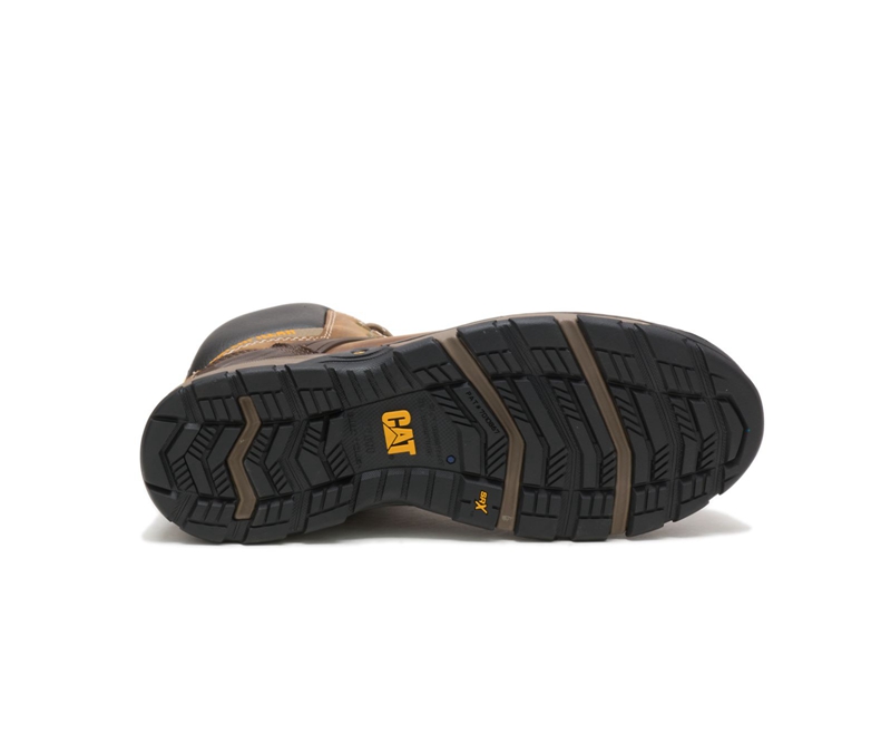 Caterpillar Excavator Superlite Waterdichte Carbon Composite Neus Werklaarzen Heren Bruin | TFKGN-5403