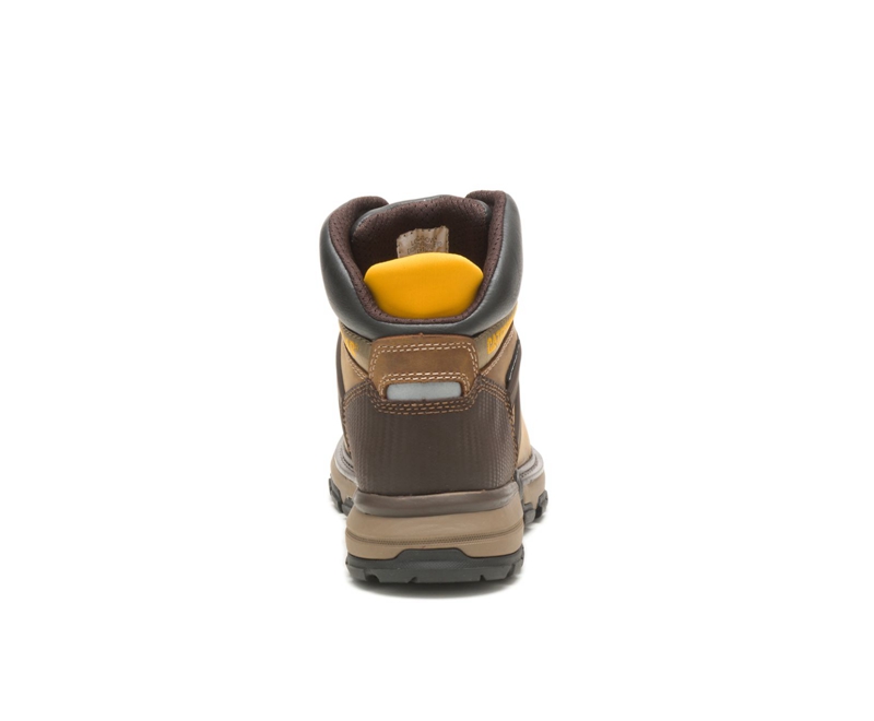 Caterpillar Excavator Superlite Waterdichte Soft Neus Werklaarzen Heren Bruin | YKIML-8453