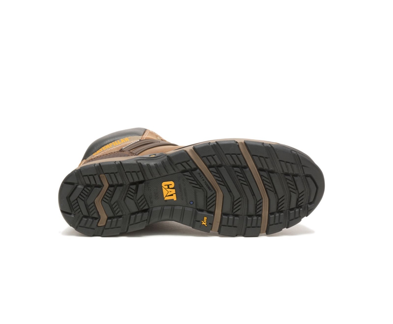 Caterpillar Excavator Superlite Waterdichte Soft Neus Werklaarzen Heren Bruin | YKIML-8453